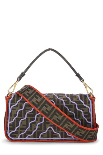 Fendi, Multicolor Embroidered Convertible Baguette Medium, Multi