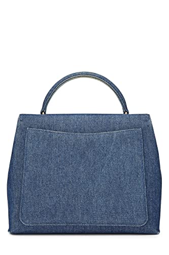Chanel, Blue Denim Kelly, Blue