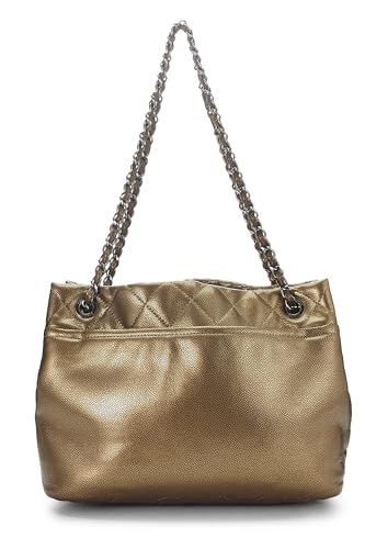 Chanel, Gold Caviar Timeless 'CC' Soft Shopper Medium, Gold