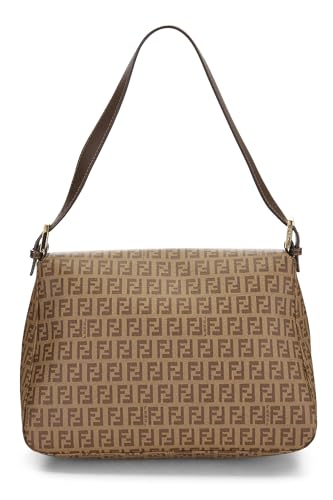 Fendi, Brown Zucchino Coated Canvas Mama, Brown