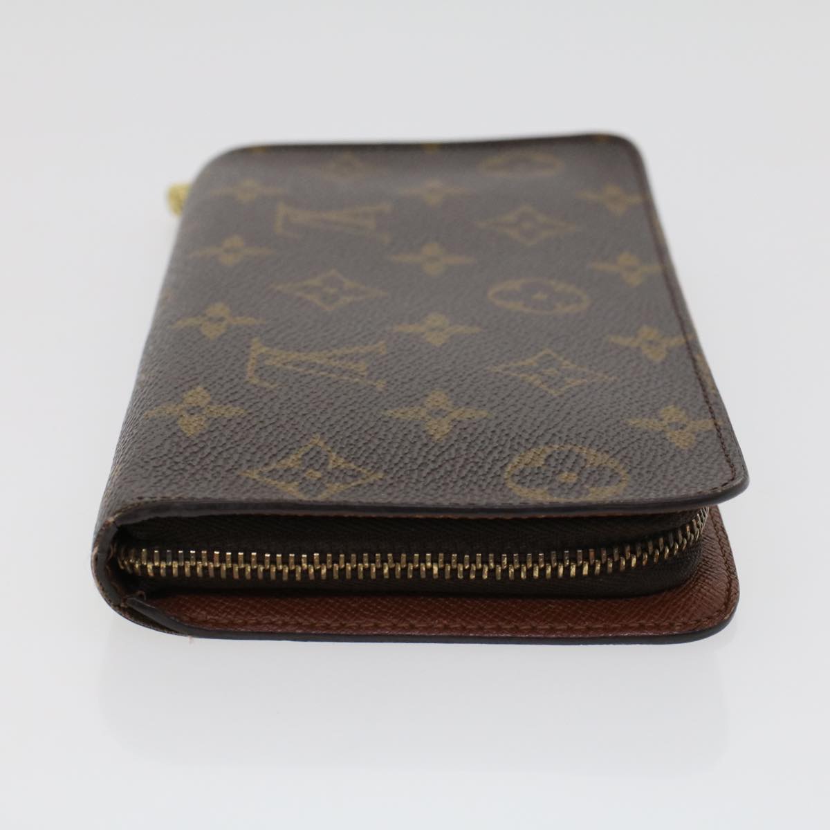 LOUIS VUITTON Monogram Porte Monnaie Zip Long Wallet M61727 LV 43353
