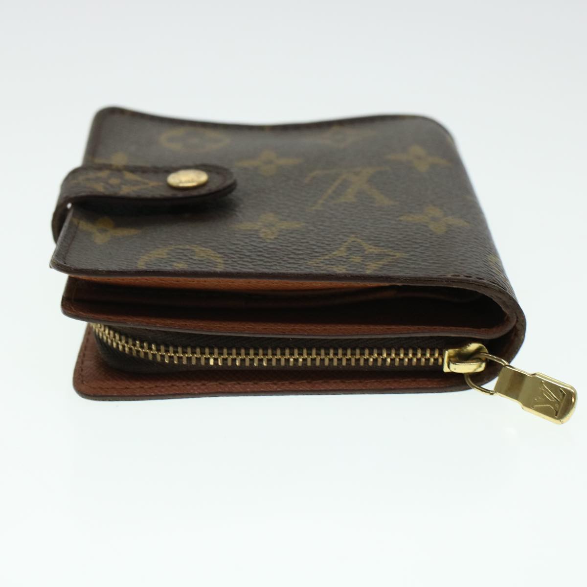 LOUIS VUITTON Monogram Compact Zip Wallet M61667 LV 43836