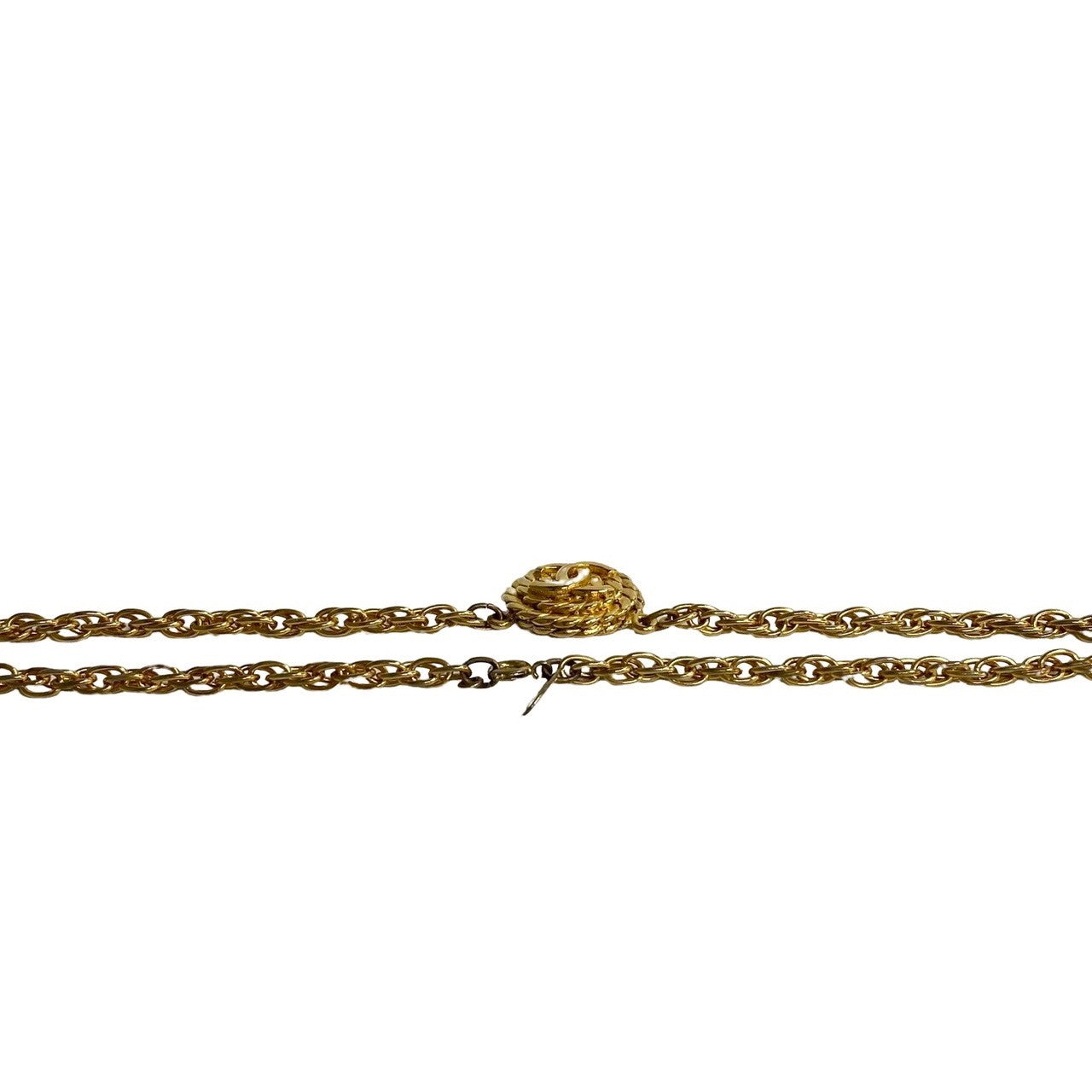 CHANEL Necklace Gold Plated gold