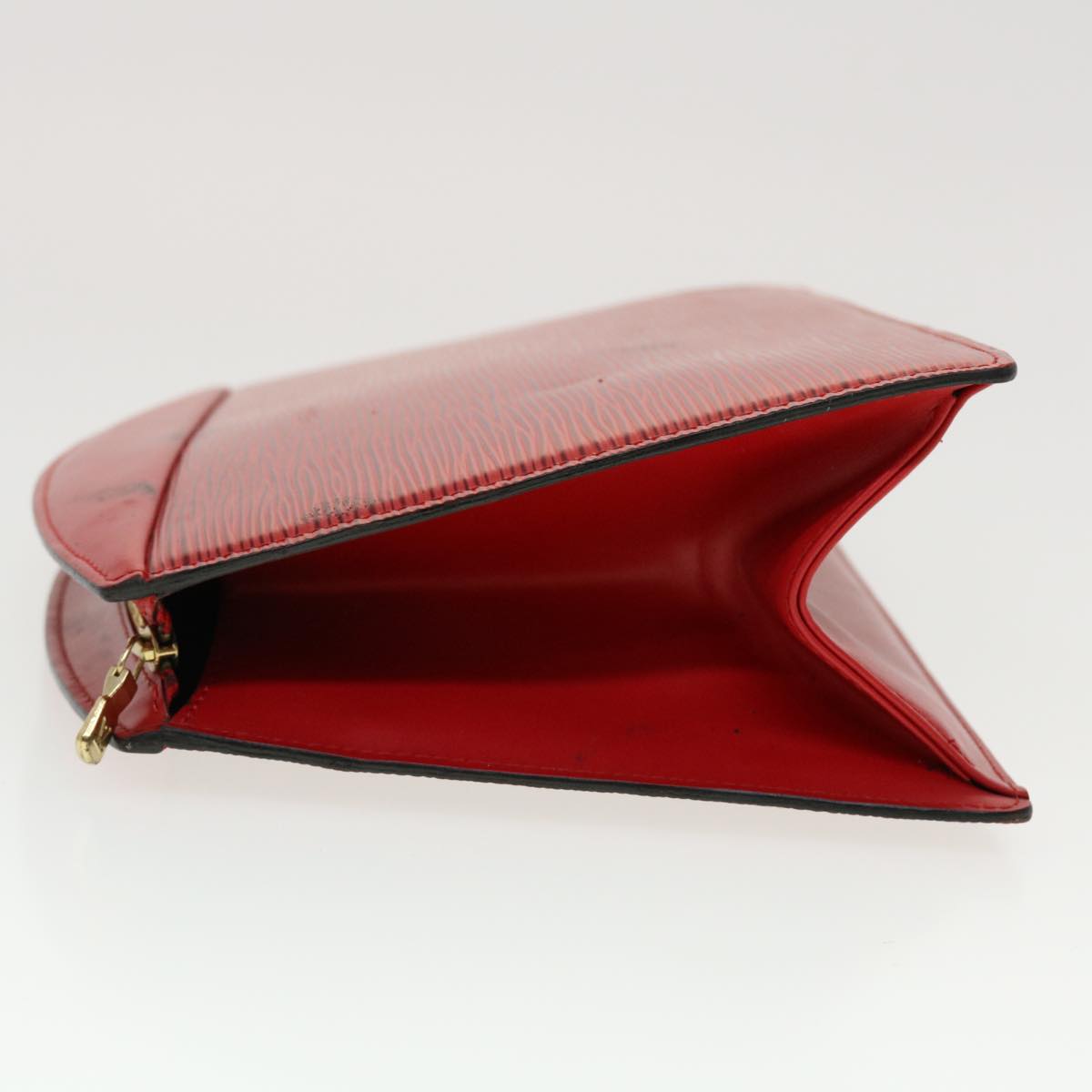 LOUIS VUITTON Epi Trousse Crete Clutch Bag Red M48407 LV 44301
