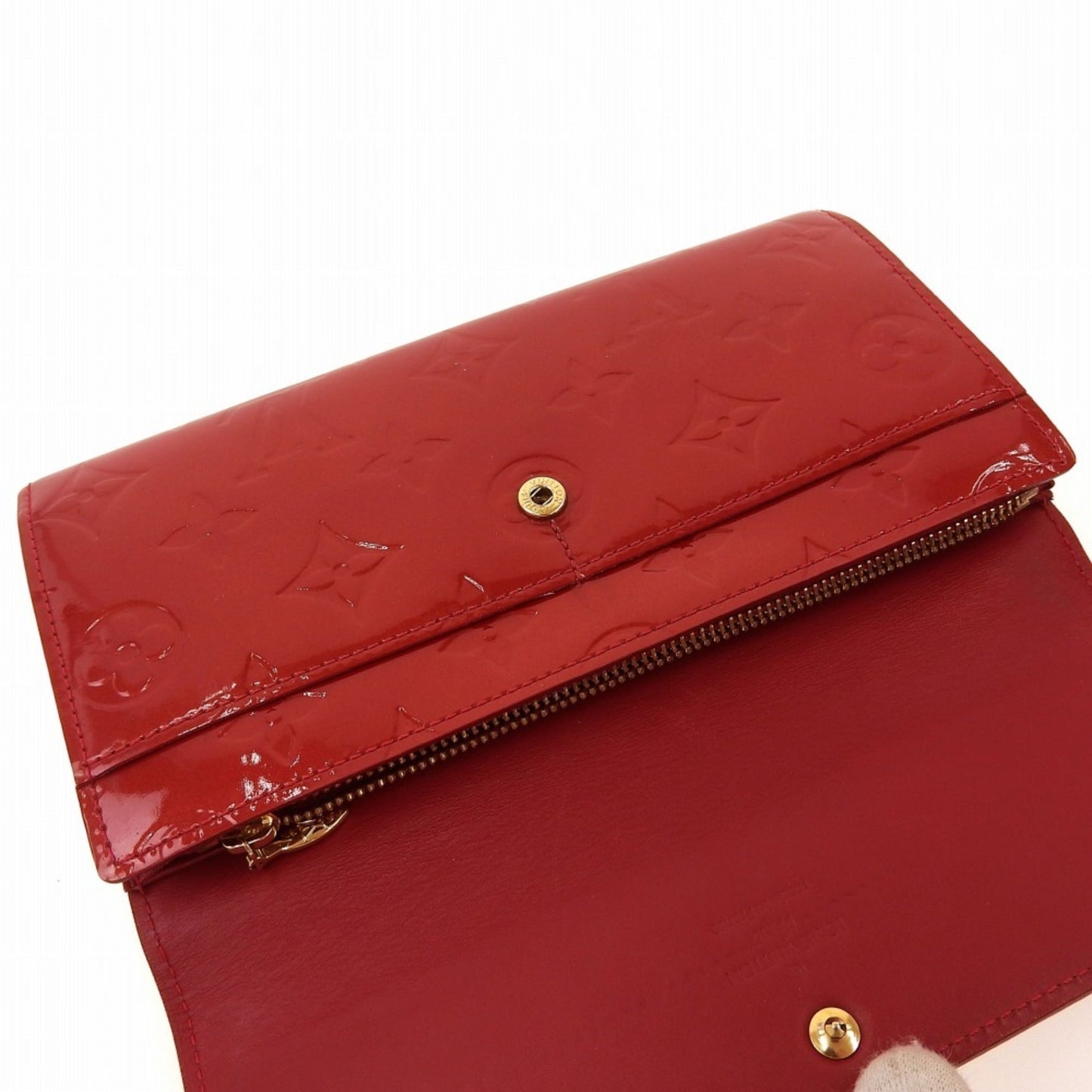 Louis Vuitton Red Patent leather wallet accessories