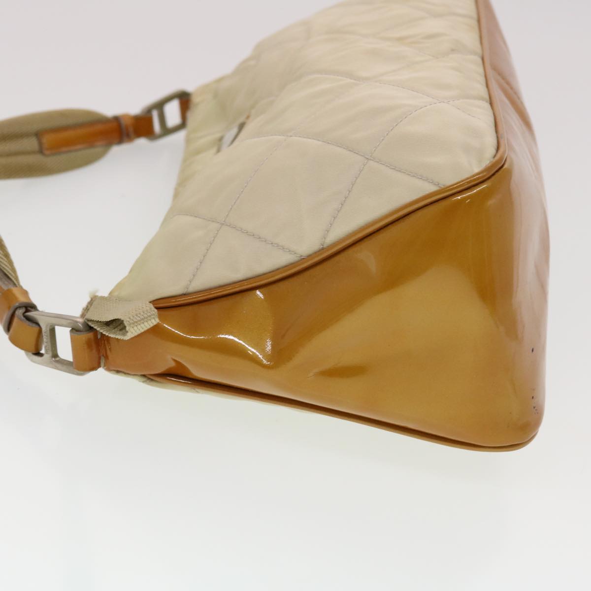 Prada Shoulder Bag Nylon Beige 44521