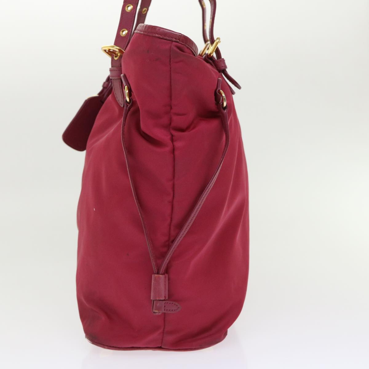 Prada Tote Bag Nylon Pink 46322
