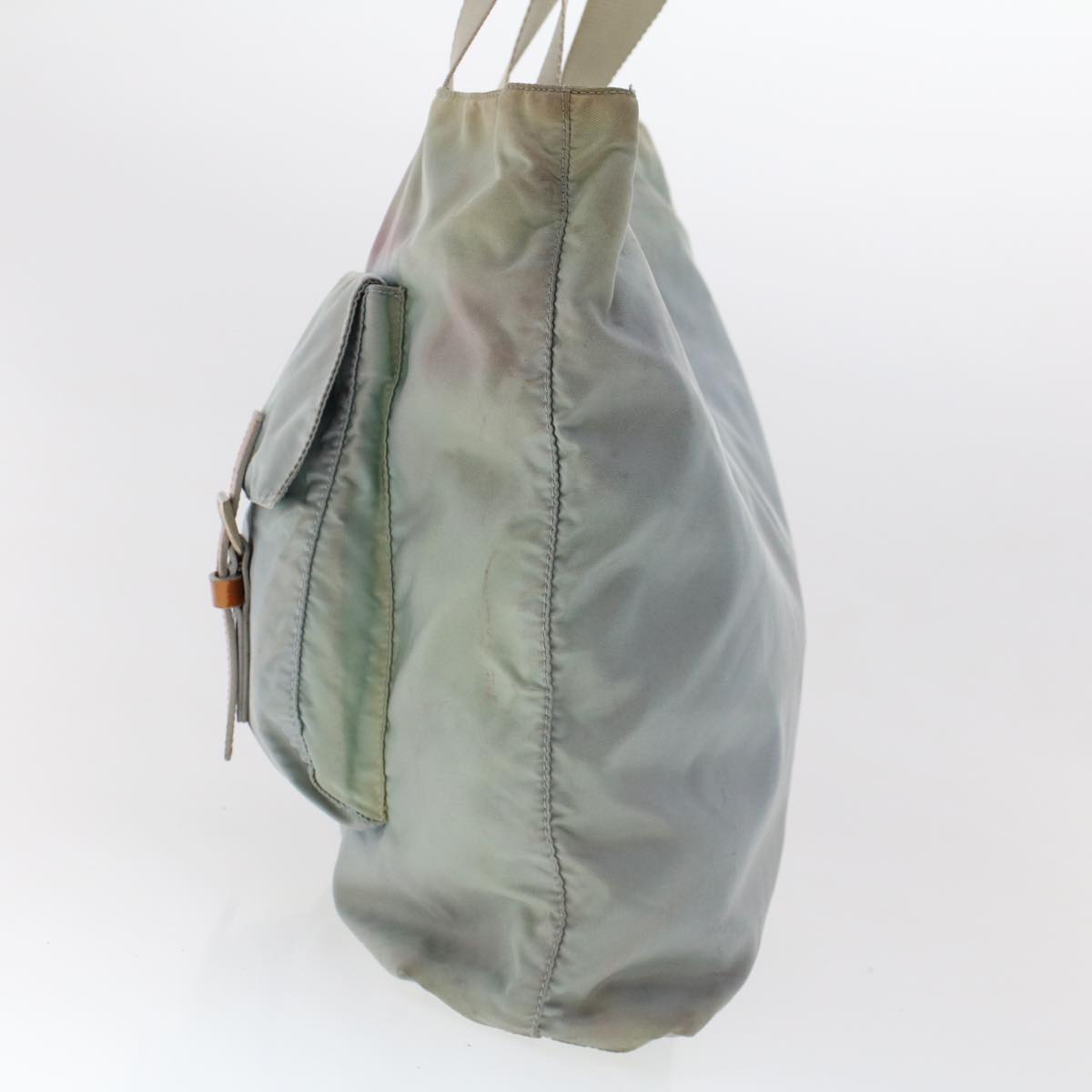 Prada Tote Bag Nylon Light Blue 47374
