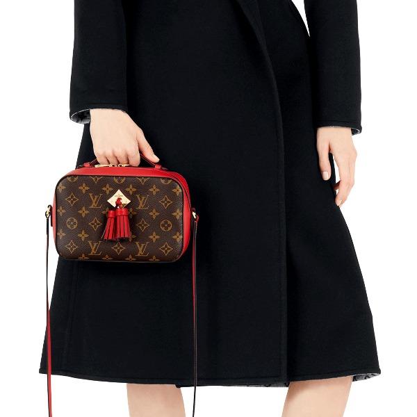 LV Saintonge Monogram Coquelicot