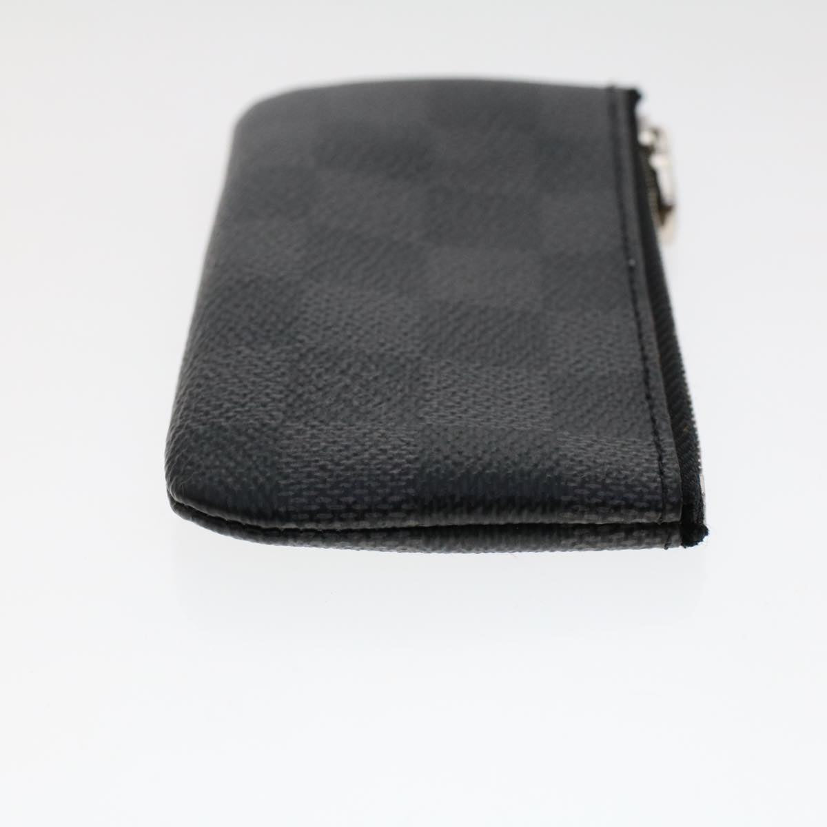 LOUIS VUITTON Damier Graphite Pochette Cles Coin Purse N60155 LV 48781