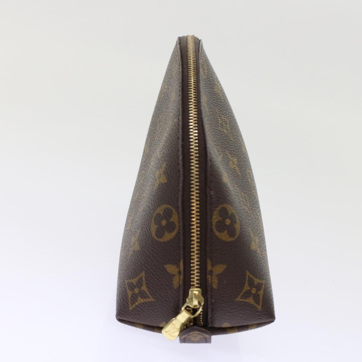 LOUIS VUITTON Monogram Trousse Demi Ronde Cosmetic Pouch M47520 LV 48819