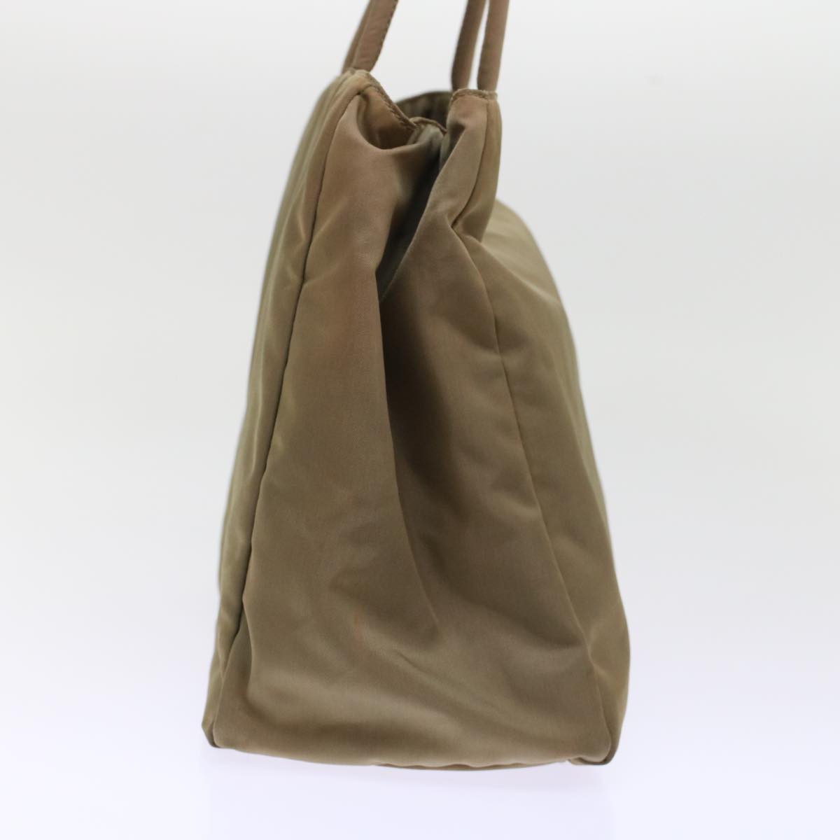 Prada Tote Bag Nylon Khaki 49025