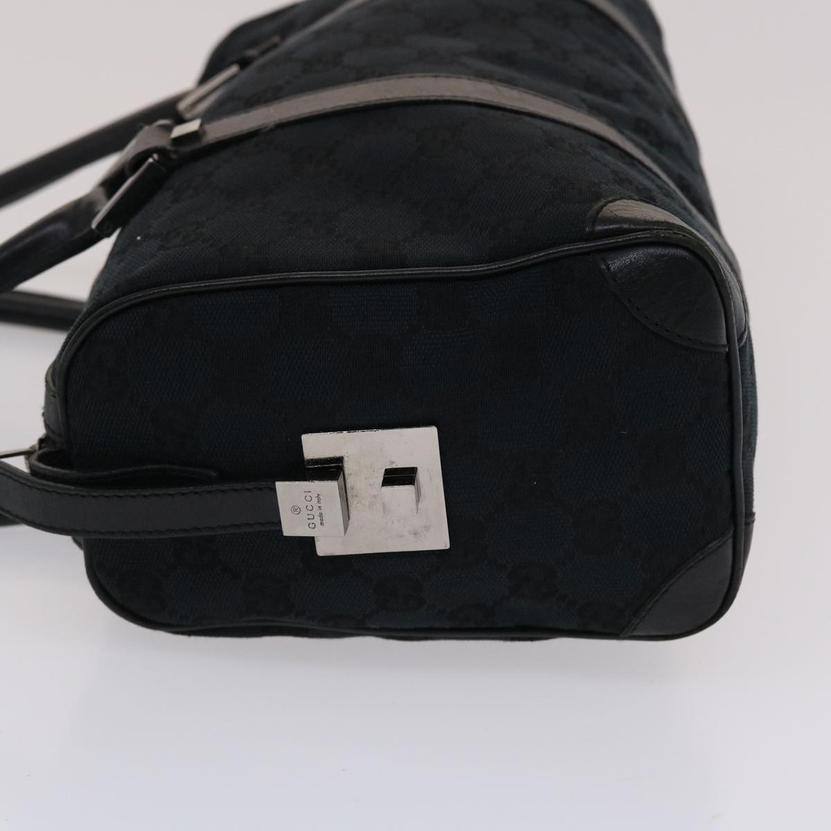GUCCI GG Canvas Hand Bag Black 49079