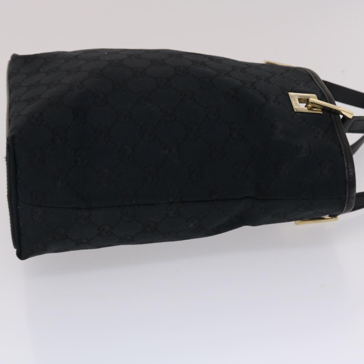 GUCCI GG Canvas Hand Bag Black 49083