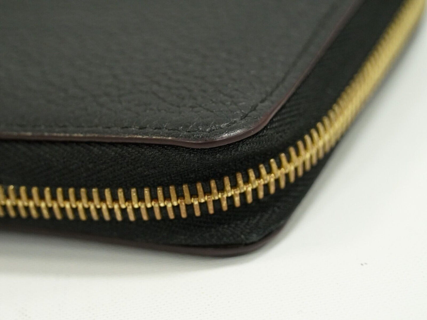Louis Vuitton Black Leather Portefeuille comète wallet accessories