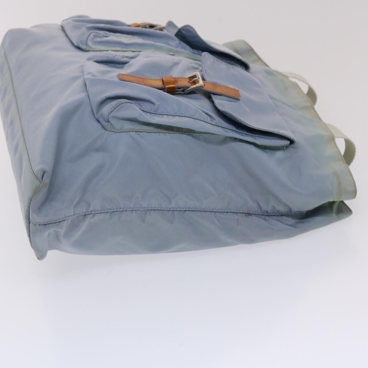 Prada Tote Bag Nylon Light Blue 49298