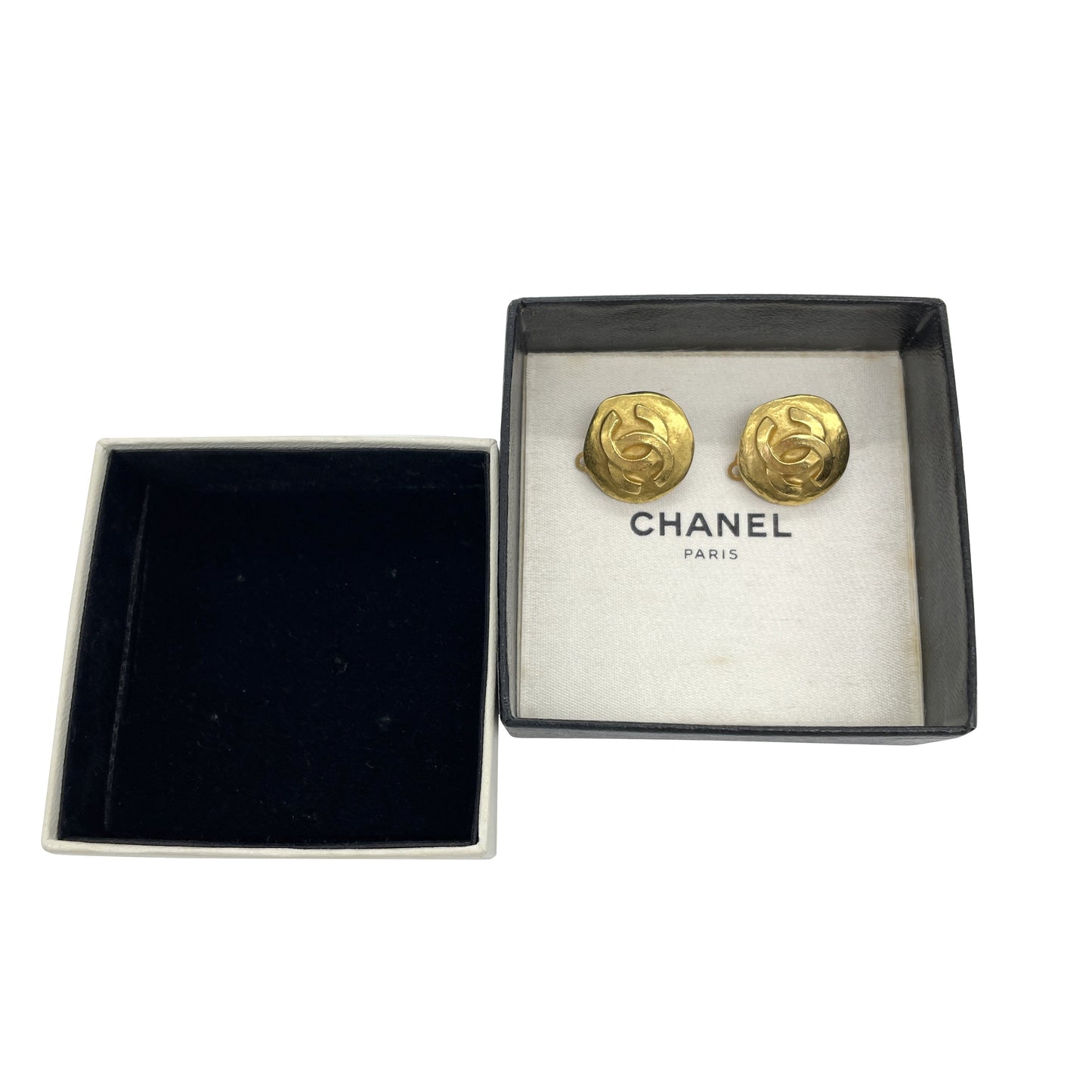 Chanel CC Clip On Earrings Metal Earrings in Excellent condition