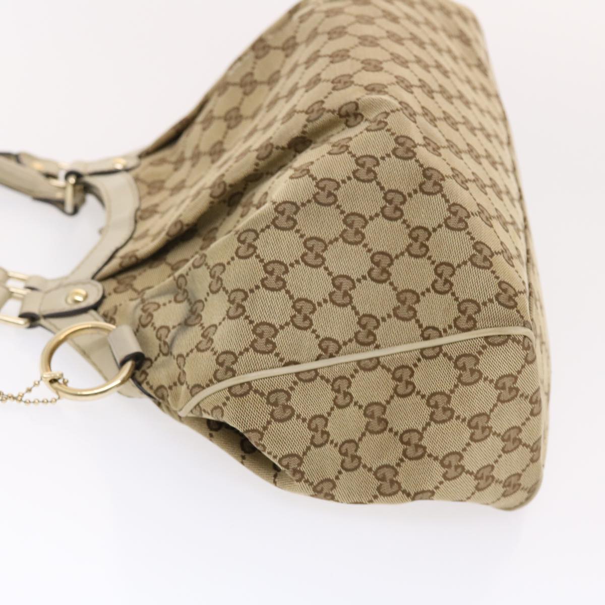 GUCCI GG Canvas Hand Bag Beige 211944 49795