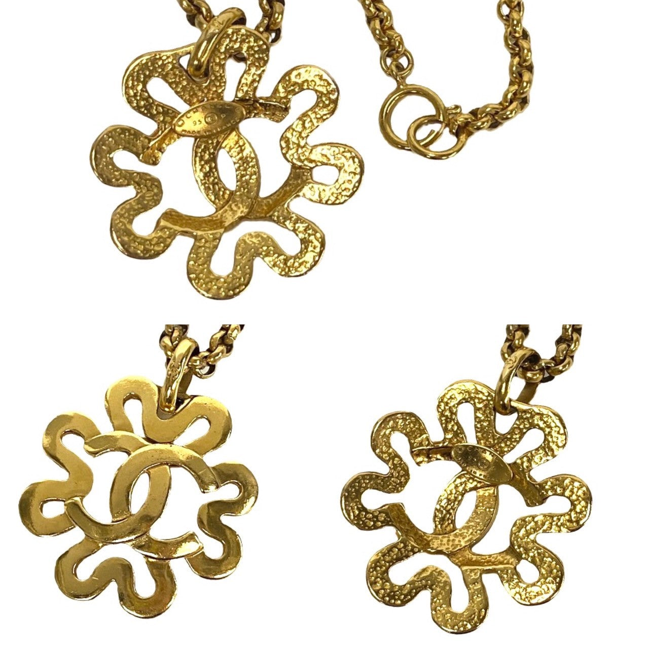 CHANEL Necklace Gold Plated gold