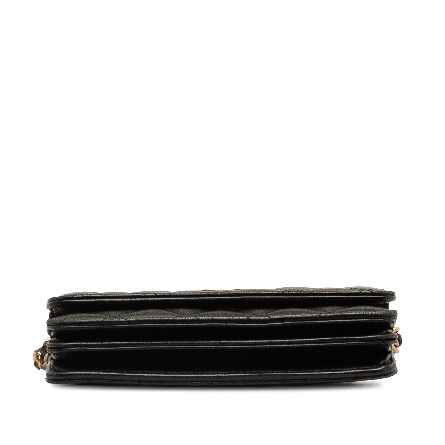 CHANEL Lambskin Romance Wallet On Chain Crossbody Bag