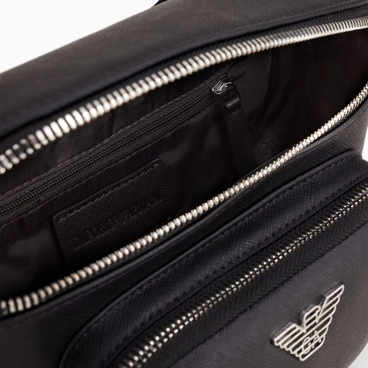 Asv Regenerated Saffiano Leather Belt Bag With Eagle Plate