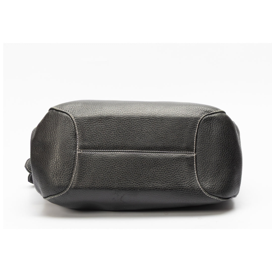 Tod's Black Leather Shoulder Bag