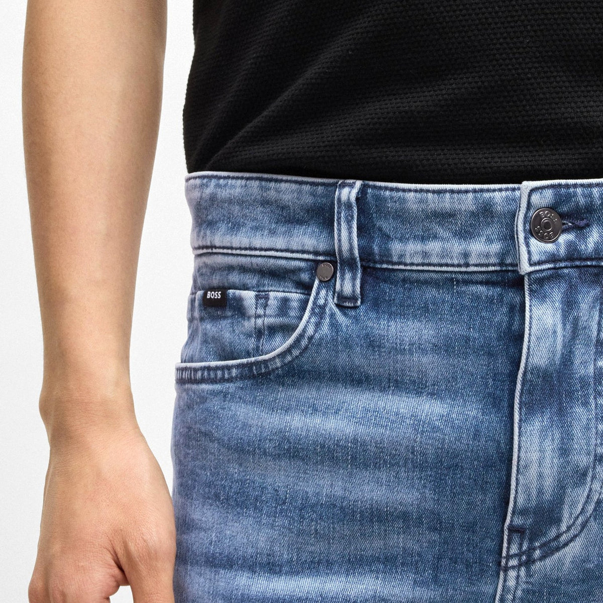 Delaware Slim-Fit Jeans In Blue Stretch Denim