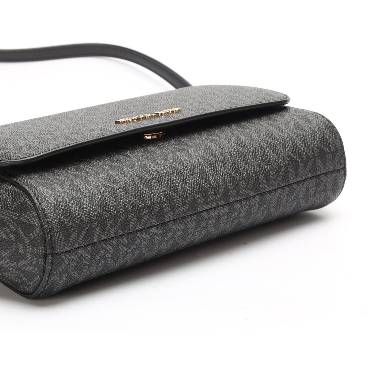 Michael Kors Black Jet Set Signature Logo Crossbody Bag