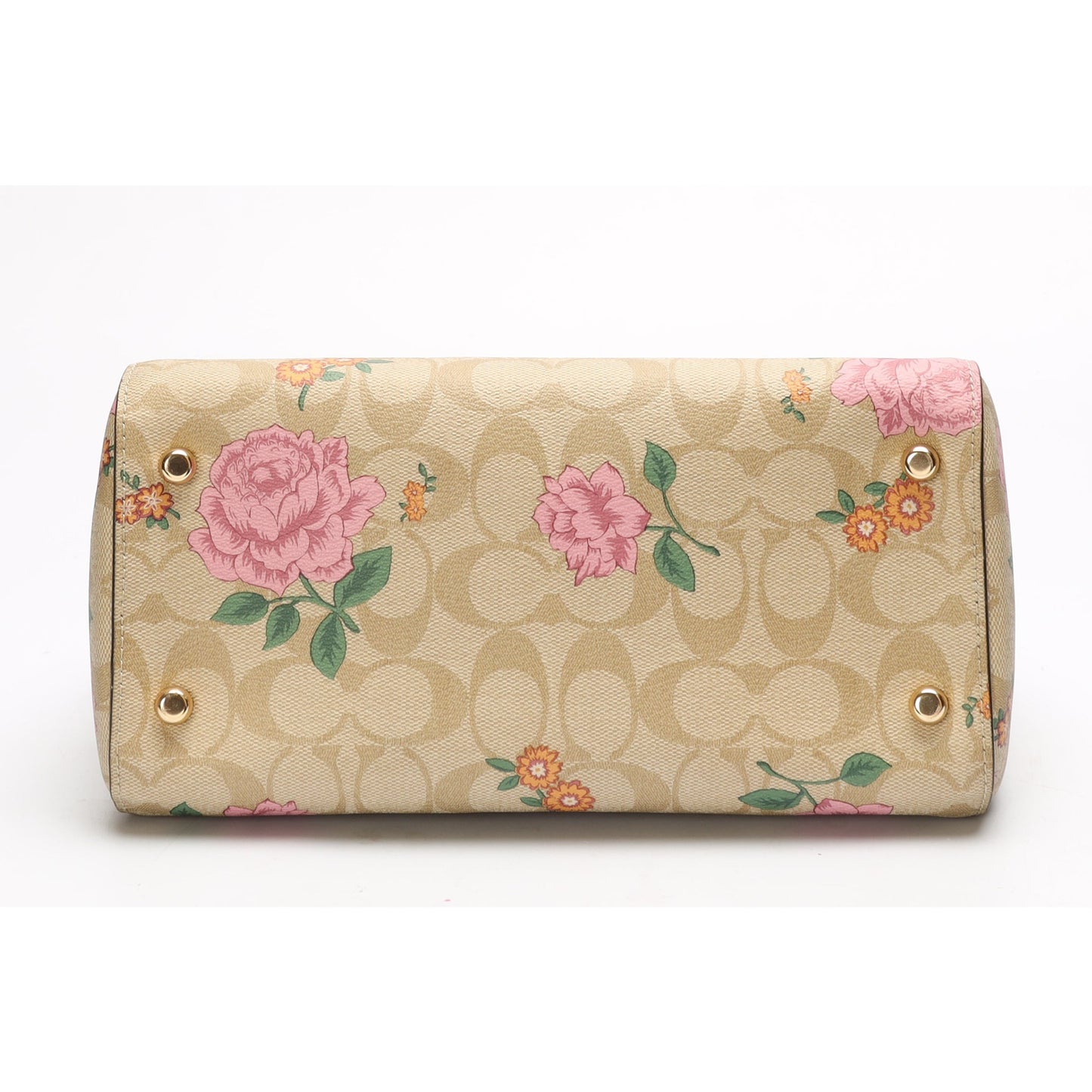 Coach Rowan Signature Canvas Rose Satchel
