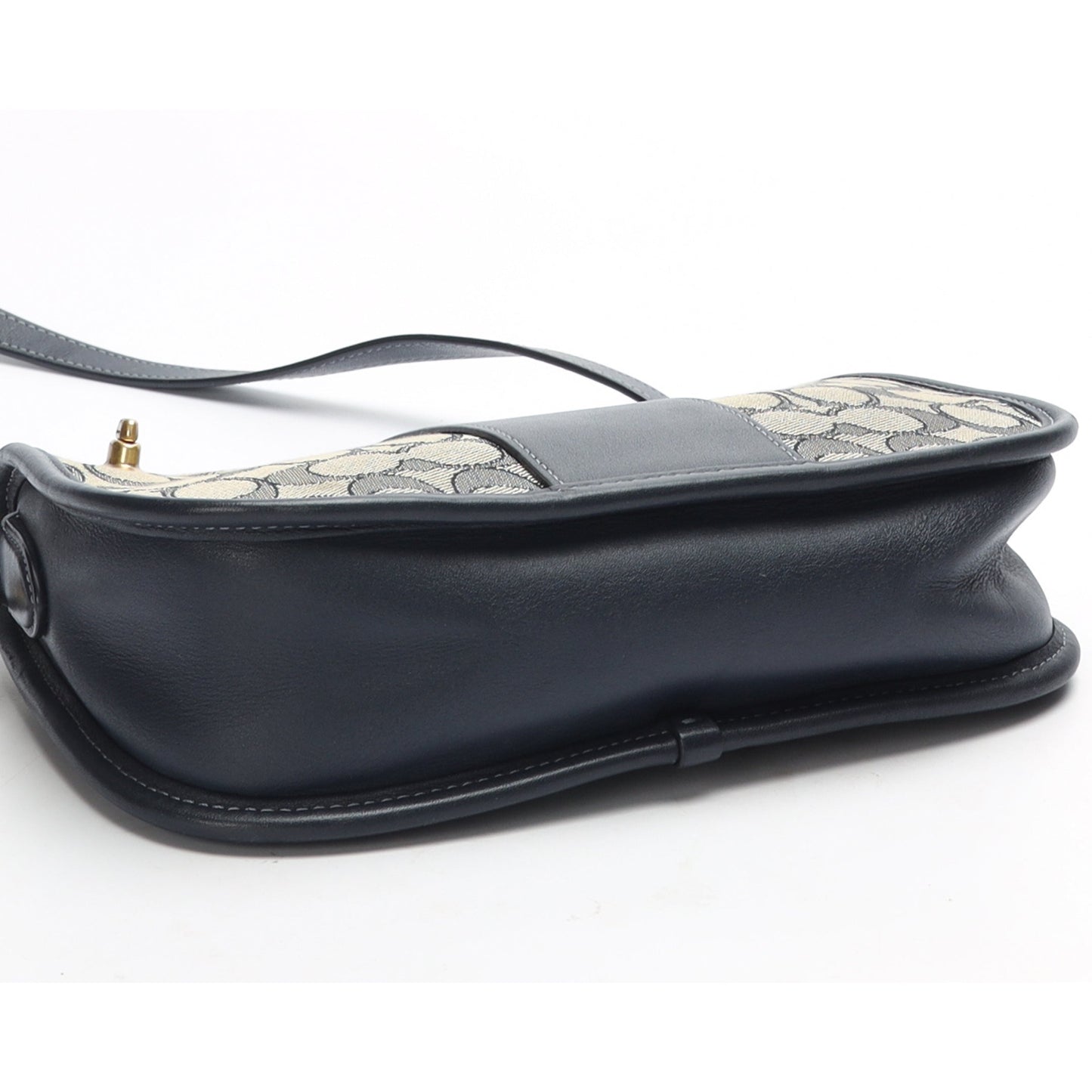 Coach Swinger Signature Jacquard Navy Crossbody Bag