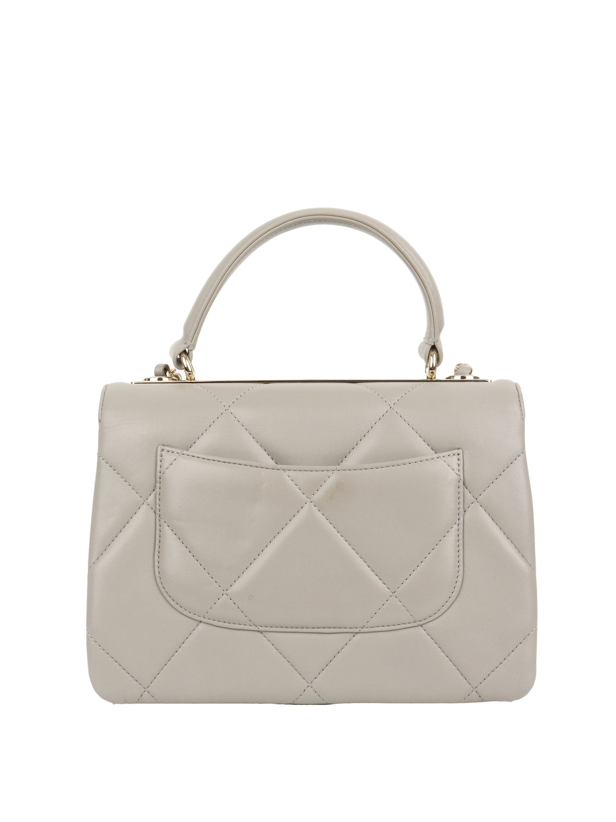 Chanel Pale Grey Trendy Bag.