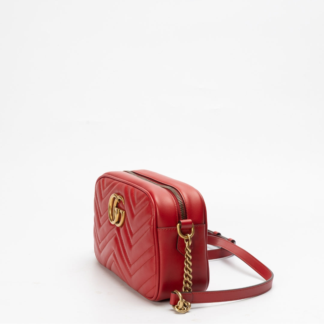 Gucci GG Marmont Red Medium Shoulder Bag
