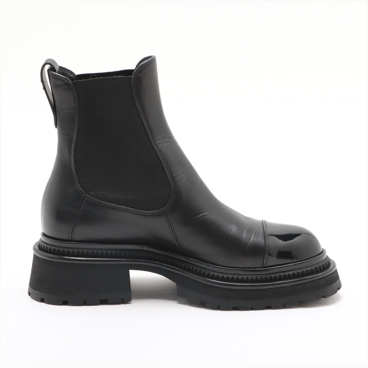 Chanel Coco Patent Shoes 35.5 Black G39208
