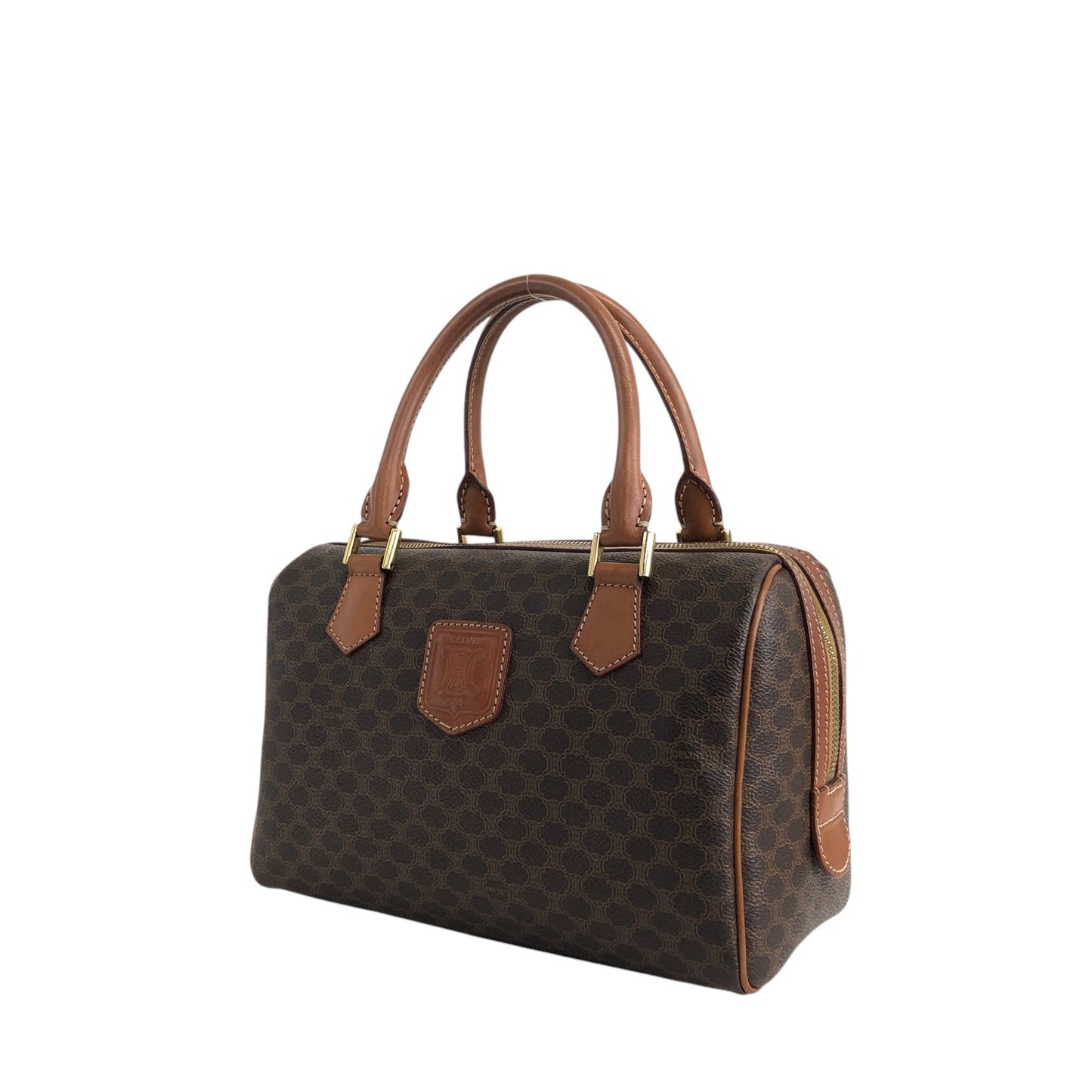 CELINE Handbag Boston bag Brown Vintage 5btbte