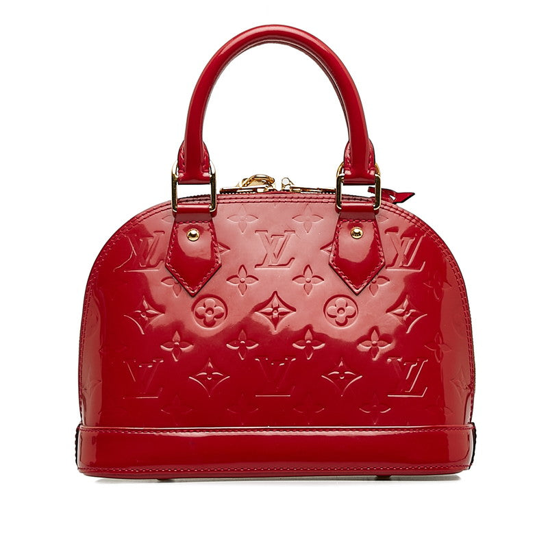 Louis Vuitton Monogram Verney Alma BB Handbag Shoulder Bag 2WAY M91771 Rose Andy Red Patent Leather Louis Vuitton