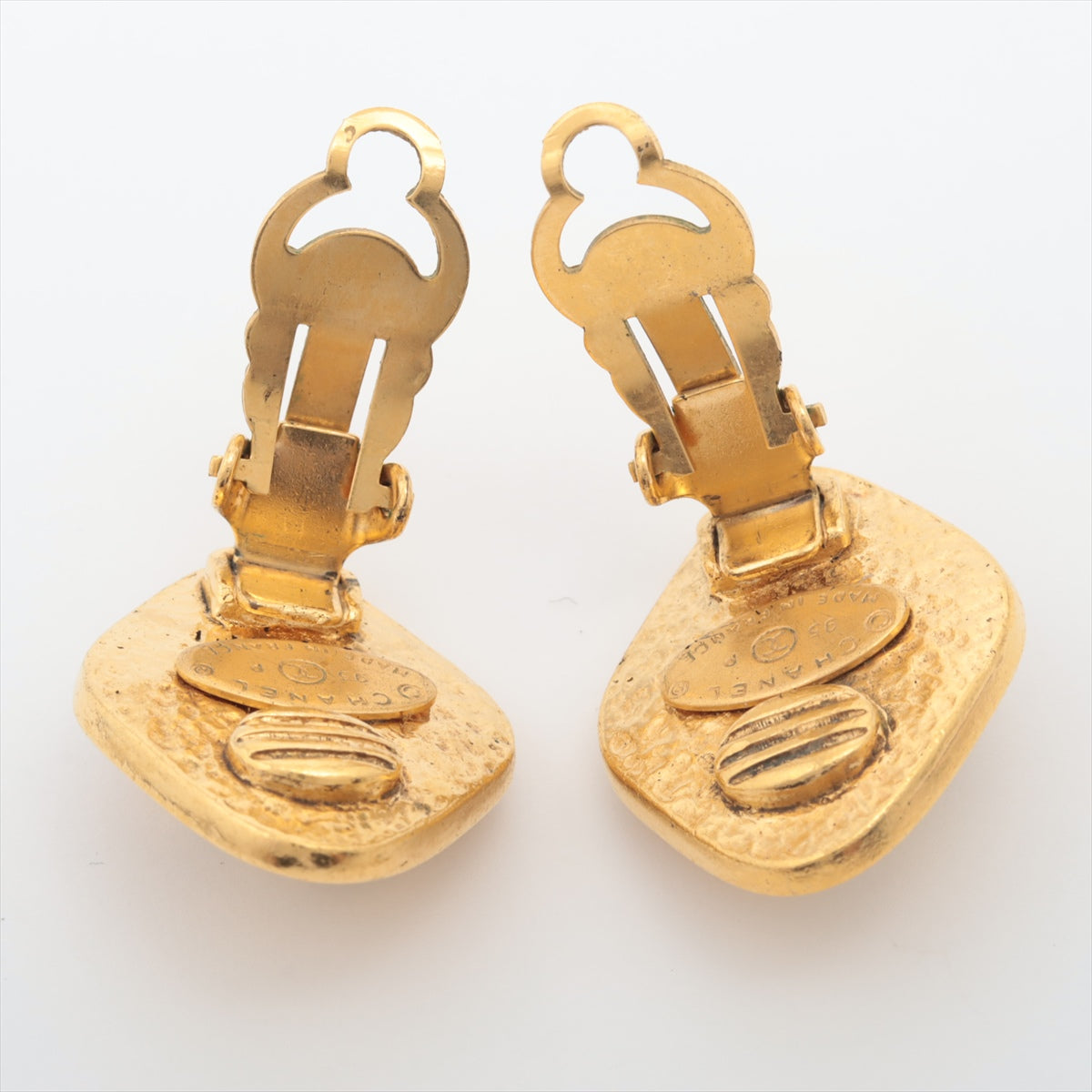 Chanel Coco 95P Earrings GP x Pearl Gold