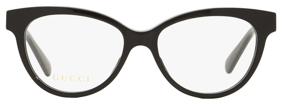Gucci Women's Oval Eyeglasses GG0373O 001 Black 52mm