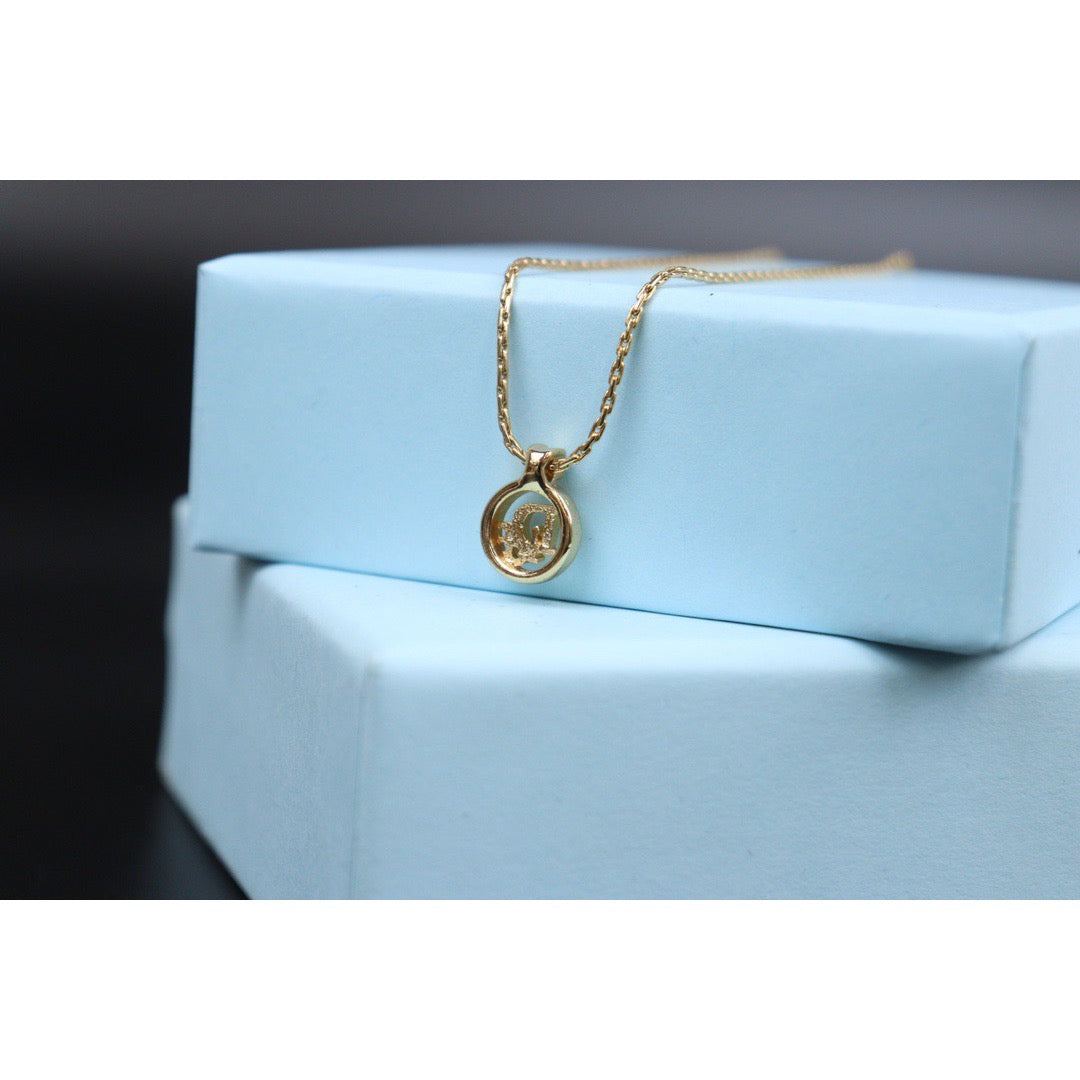 Rank A | Dior CD Rhinestone Necklace |V24030758