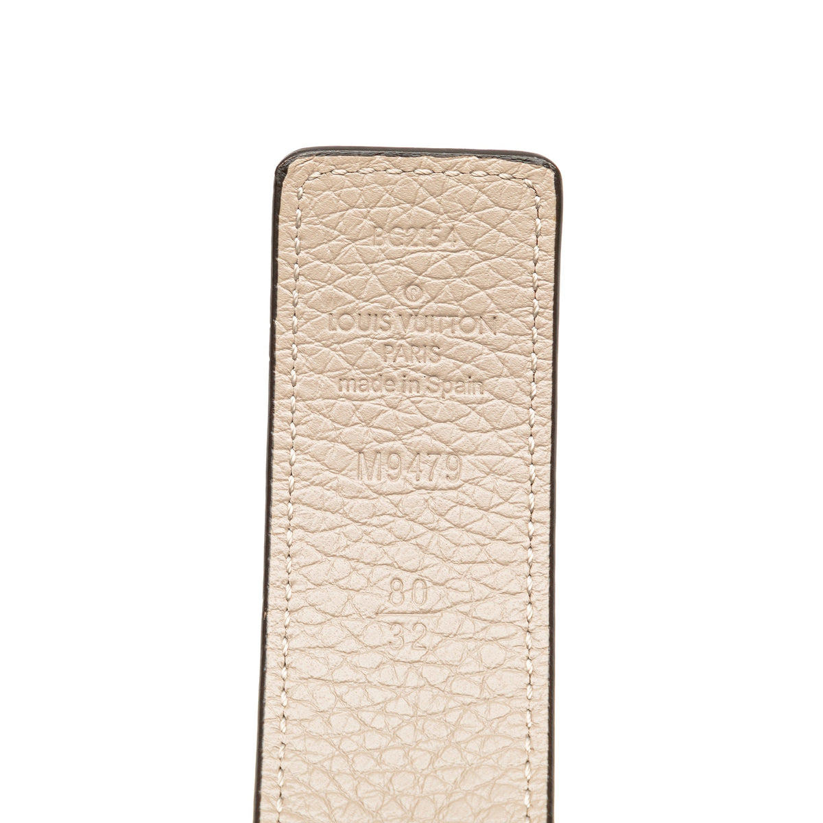 Red Louis Vuitton Taurillon LV Initiales Belt
