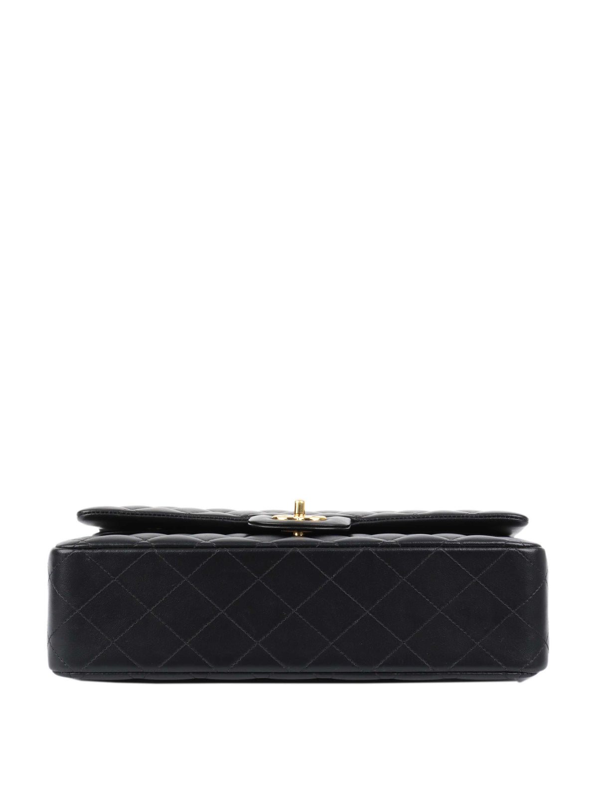 Chanel Black Lambskin Medium Classic Flap Bag GHW.