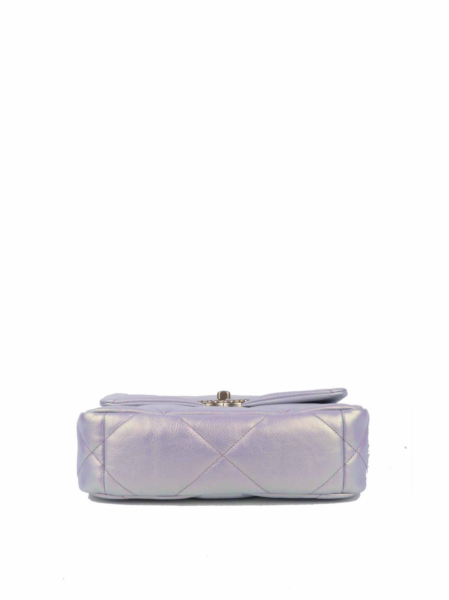 Chanel 22P Iridescent Light Purple Calfskin Quilted Small 19 Bag.