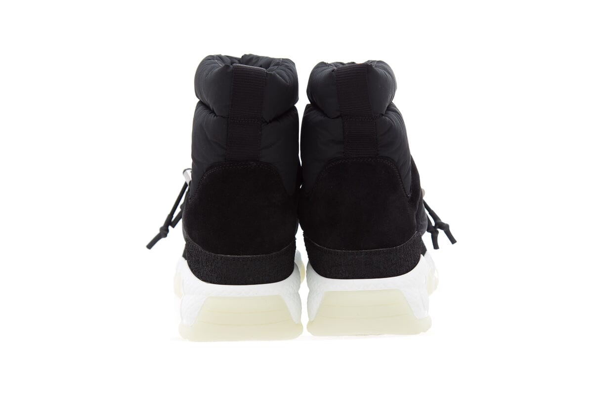 Chanel Black Nylon & Suede Snow Booties SZ 37.5