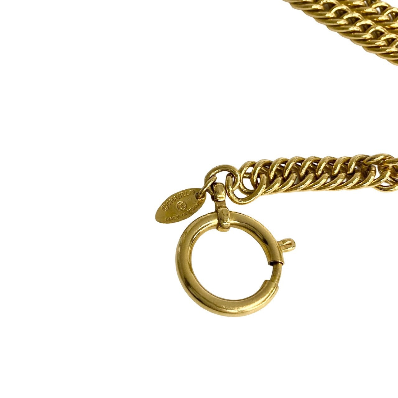 CHANEL Necklace Gold Plated gold
