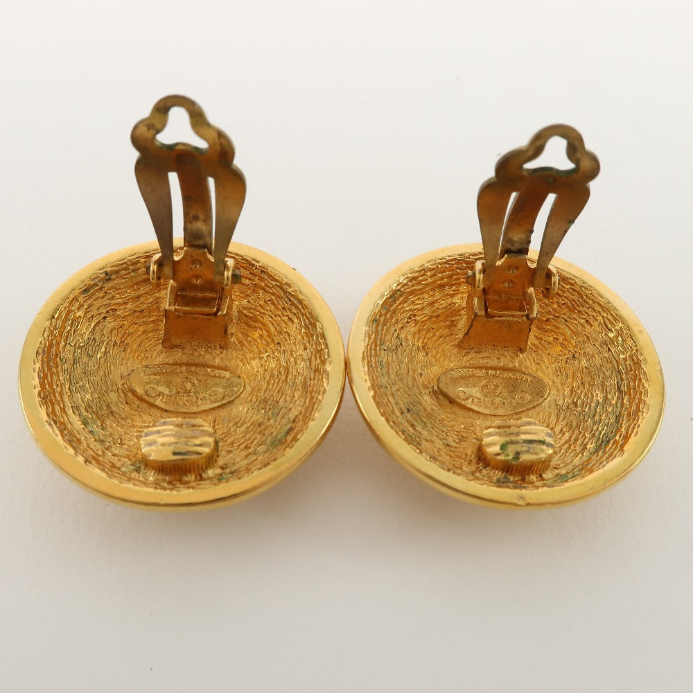 CHANEL Earring Plated Gold gold Matrasse Women Used