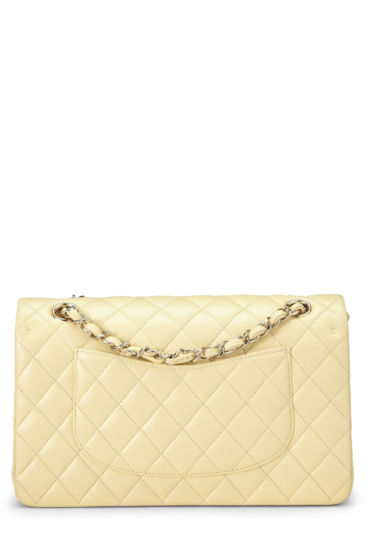 Chanel, Yellow Calfskin Classic Double Flap Medium, Yellow