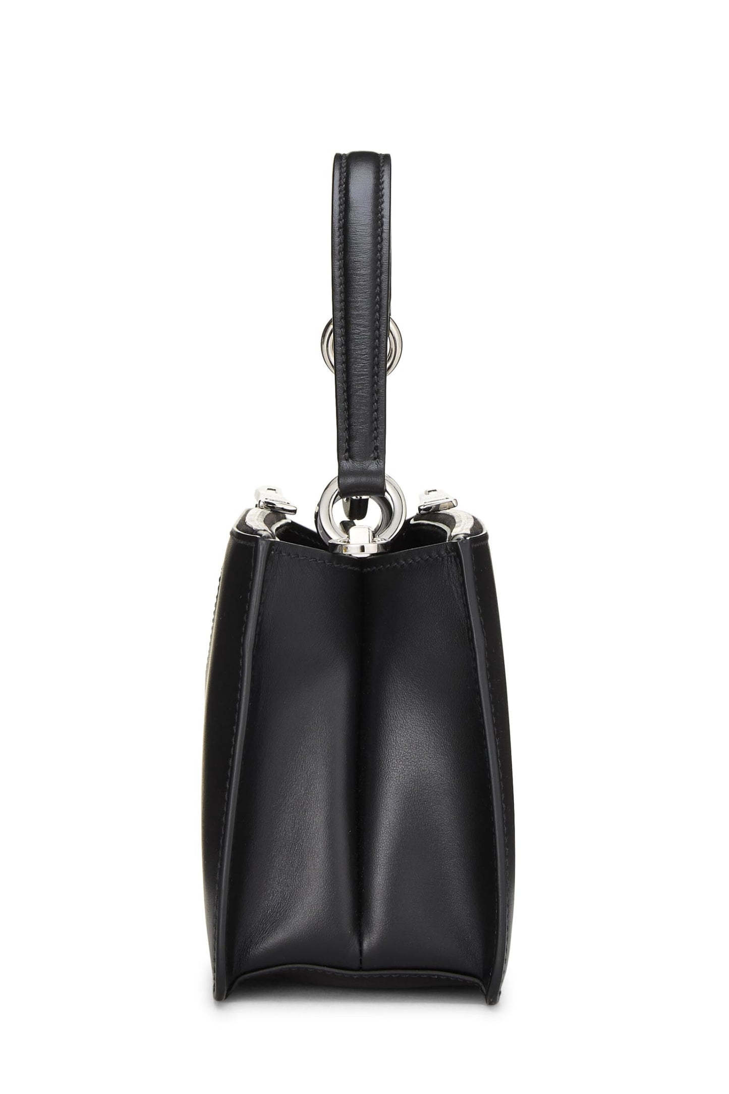 Prada, Black Calfskin Convertible Handbag, Black