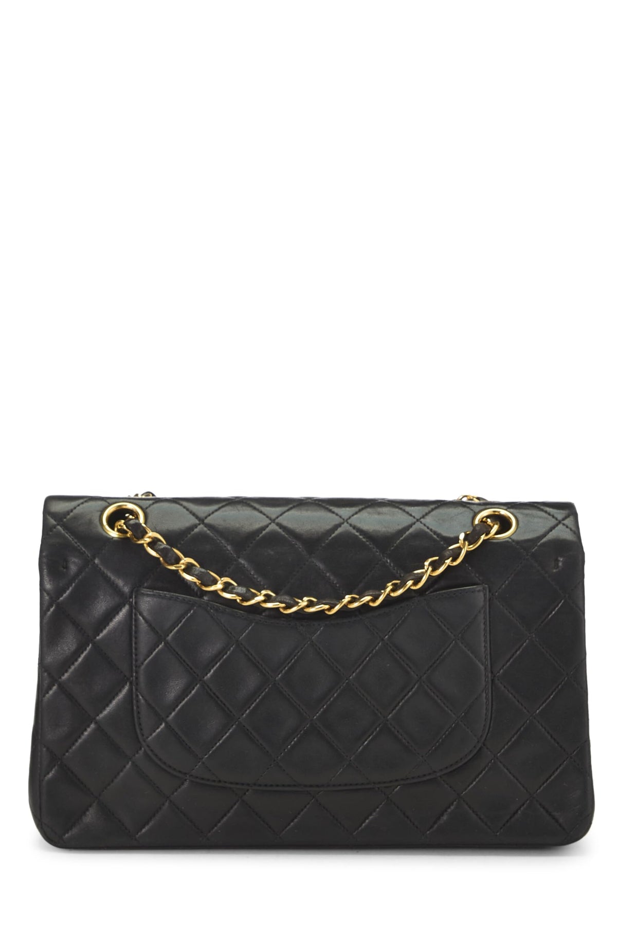 Chanel, Black Quilted Lambskin Classic Double Flap Medium, Black