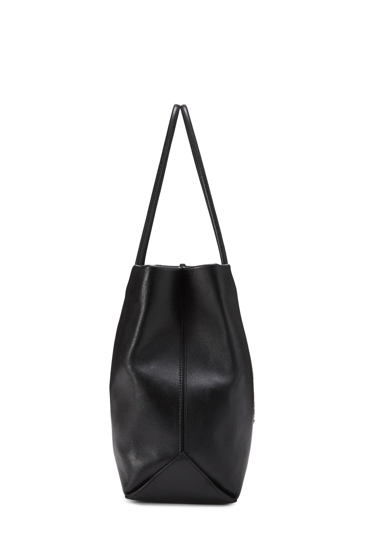 Chanel, Black Leather Essential Rue Cambon Shopping Tote Medium, Black