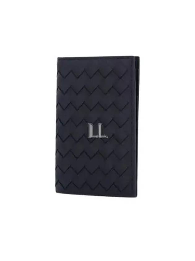 Luxury Bottega Veneta Intrecciato Card Wallet Black