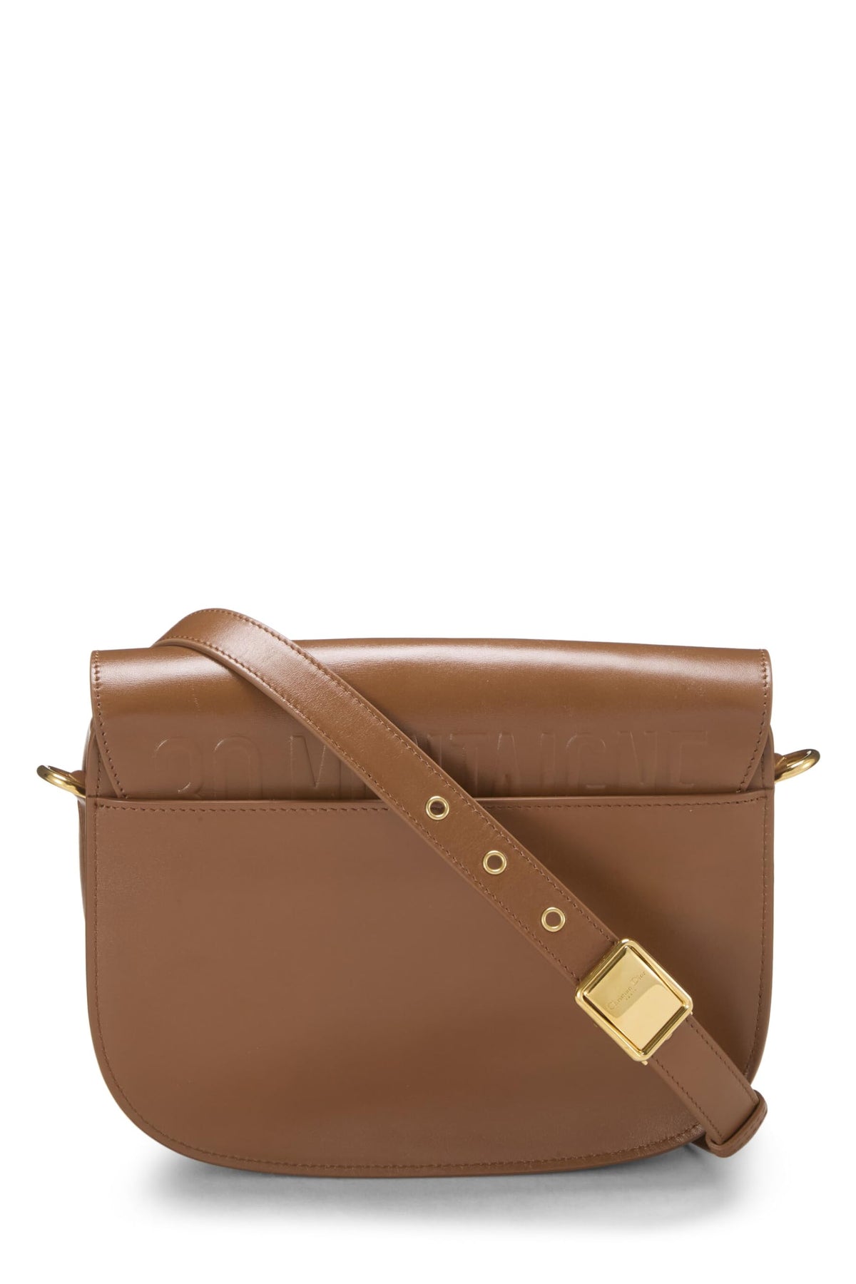 Dior, Brown Calfskin Bobby Flap Medium, Brown